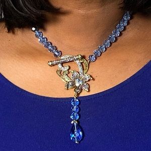 Heidi Daus Blue Crystal Necklace